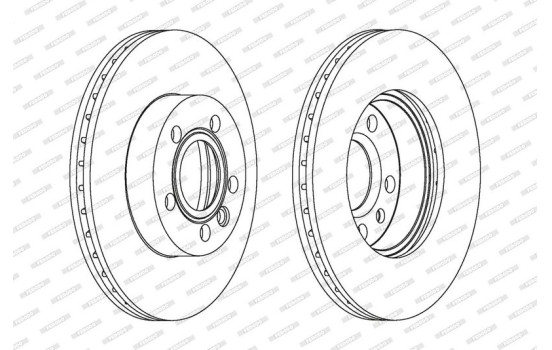 Brake Disc PREMIER DDF1010 Ferodo, Image 2