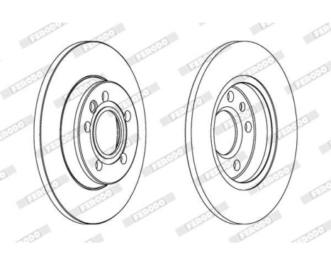 Brake Disc PREMIER DDF1012 Ferodo, Image 2