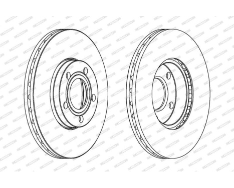 Brake Disc PREMIER DDF1014 Ferodo, Image 2