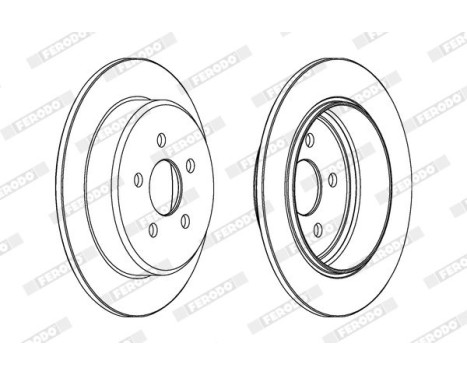 Brake Disc PREMIER DDF1026 Ferodo, Image 2