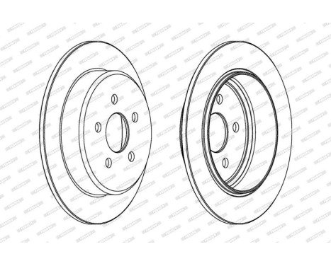Brake Disc PREMIER DDF1026 Ferodo, Image 2