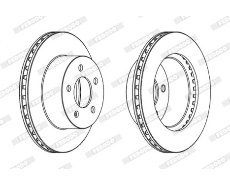 Brake Disc PREMIER DDF1027 Ferodo, Image 2