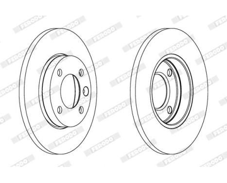 Brake Disc PREMIER DDF103 Ferodo, Image 2