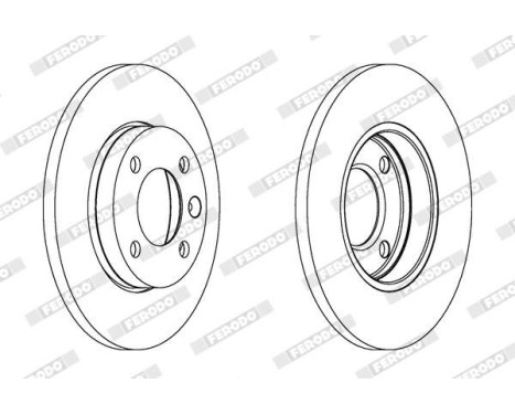 Brake Disc PREMIER DDF103 Ferodo, Image 2