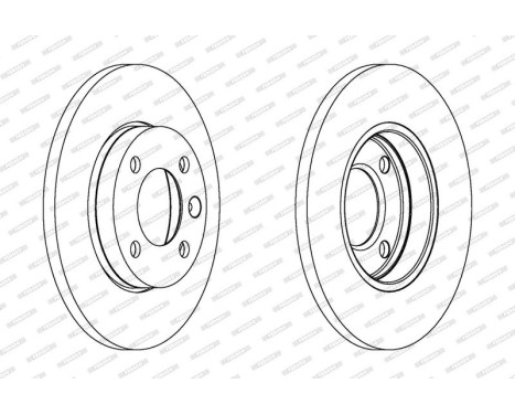 Brake Disc PREMIER DDF103 Ferodo, Image 2