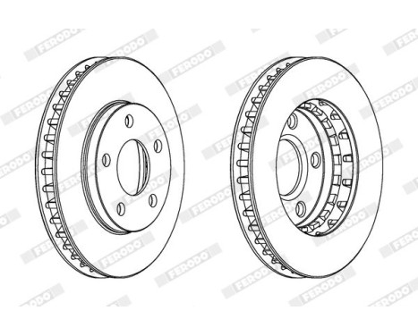 Brake Disc PREMIER DDF1030 Ferodo, Image 2