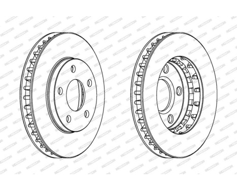 Brake Disc PREMIER DDF1030 Ferodo, Image 2