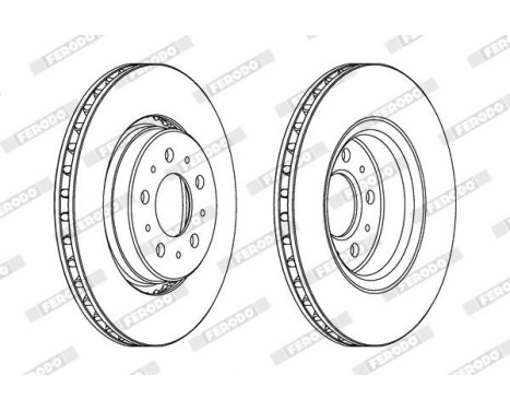 Brake Disc PREMIER DDF1031 Ferodo, Image 2