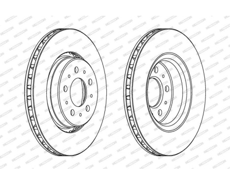Brake Disc PREMIER DDF1031 Ferodo, Image 2