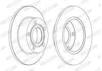 Brake Disc PREMIER DDF1033C Ferodo