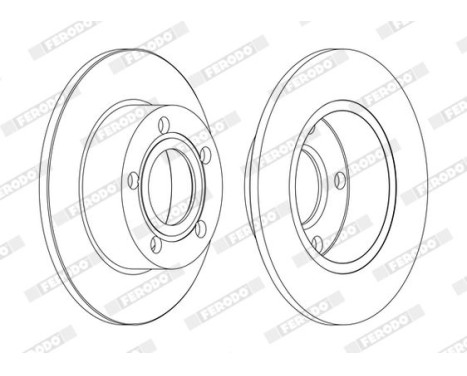 Brake Disc PREMIER DDF1033C Ferodo