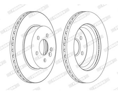 Brake Disc PREMIER DDF1036C Ferodo