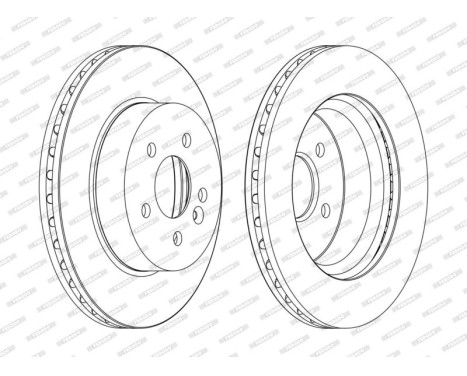 Brake Disc PREMIER DDF1036C Ferodo