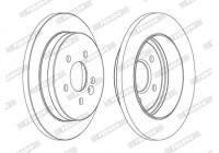 Brake Disc PREMIER DDF1037C Ferodo