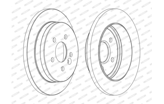 Brake Disc PREMIER DDF1037C Ferodo