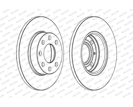 Brake Disc PREMIER DDF104 Ferodo, Image 2