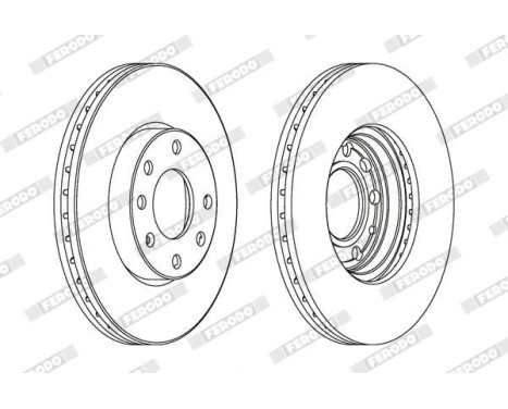 Brake Disc PREMIER DDF1041 Ferodo, Image 2