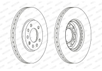 Brake Disc PREMIER DDF1042 Ferodo