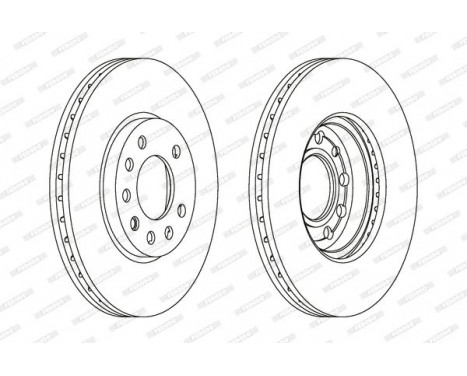 Brake Disc PREMIER DDF1042 Ferodo