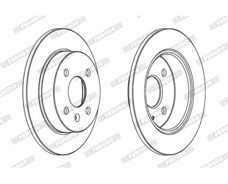 Brake Disc PREMIER DDF1043 Ferodo, Image 2