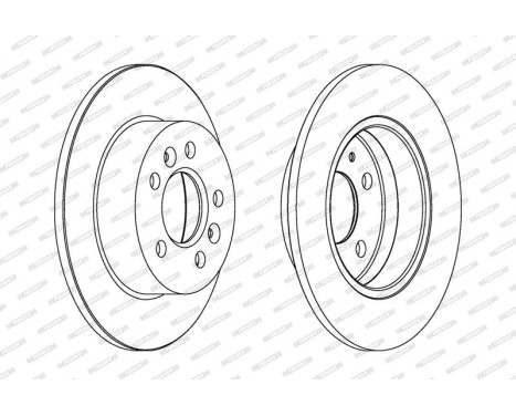 Brake Disc PREMIER DDF1056 Ferodo, Image 2