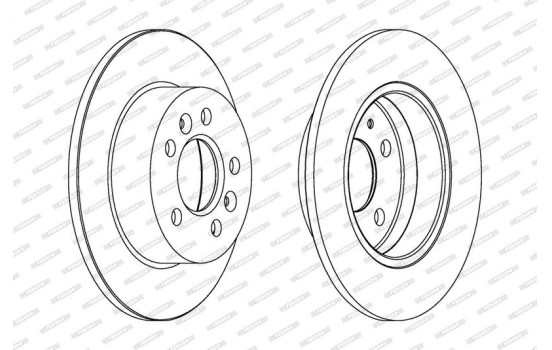 Brake Disc PREMIER DDF1056 Ferodo, Image 2