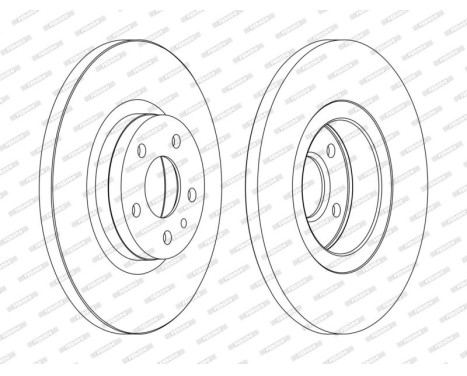 Brake Disc PREMIER DDF1057C Ferodo, Image 2