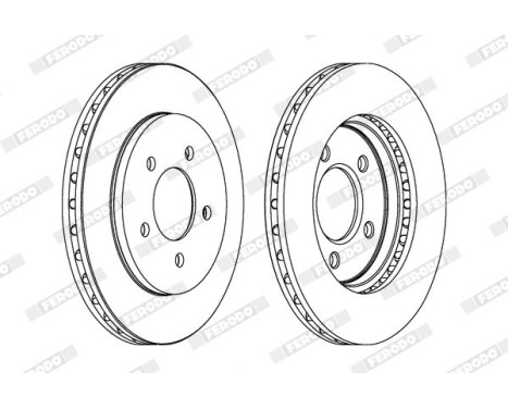Brake Disc PREMIER DDF1059 Ferodo, Image 2