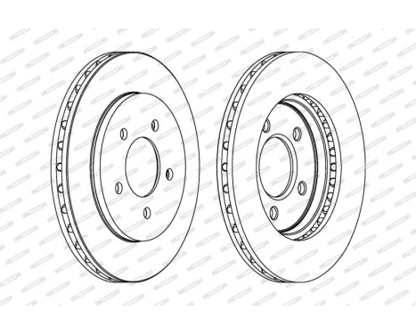 Brake Disc PREMIER DDF1059 Ferodo, Image 2