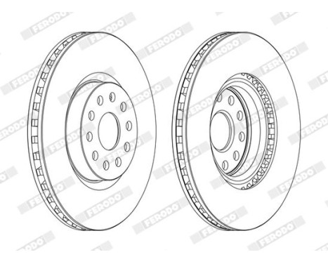 Brake Disc PREMIER DDF1062C Ferodo