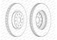 Brake Disc PREMIER DDF1062C Ferodo