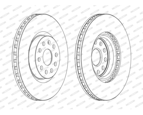 Brake Disc PREMIER DDF1062C Ferodo