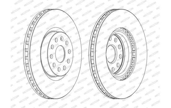 Brake Disc PREMIER DDF1062C Ferodo