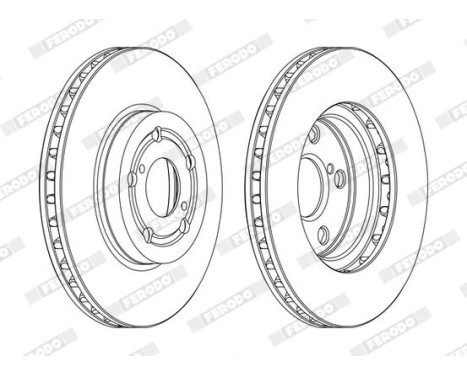 Brake Disc PREMIER DDF1064C Ferodo