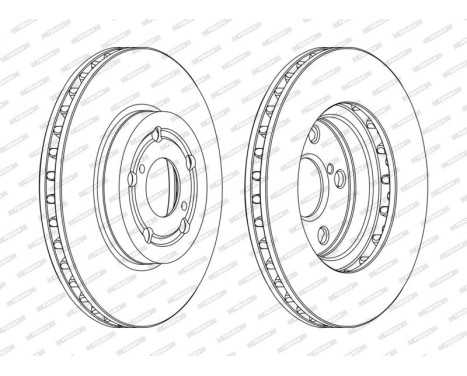 Brake Disc PREMIER DDF1064C Ferodo