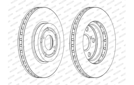 Brake Disc PREMIER DDF1064C Ferodo