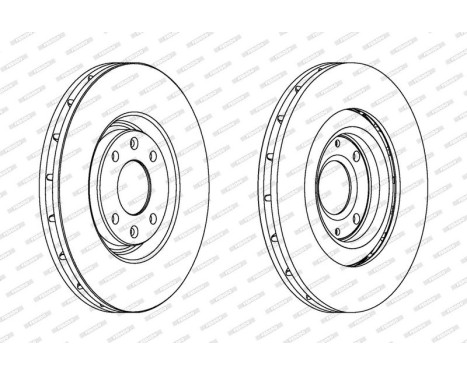 Brake Disc PREMIER DDF1065 Ferodo, Image 2
