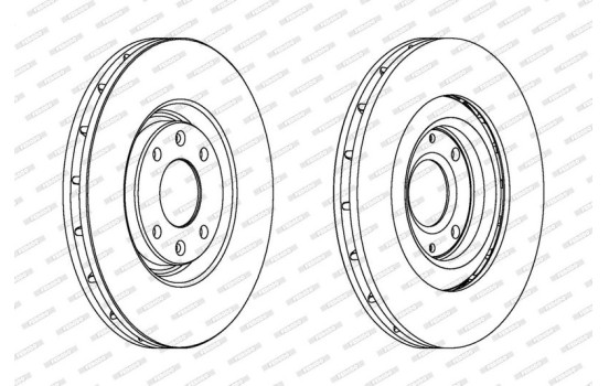 Brake Disc PREMIER DDF1065 Ferodo, Image 2