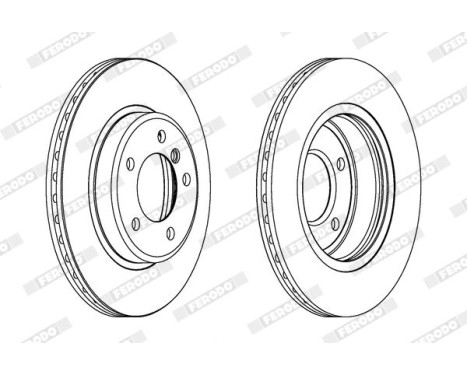 Brake Disc PREMIER DDF1066C Ferodo, Image 2