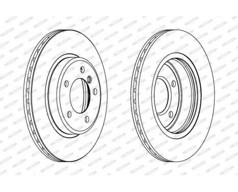 Brake Disc PREMIER DDF1066C Ferodo, Image 2