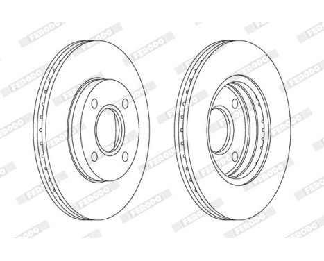 Brake Disc PREMIER DDF1072 Ferodo, Image 2