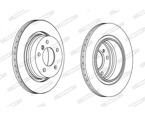 Brake Disc PREMIER DDF1073 Ferodo, Image 2