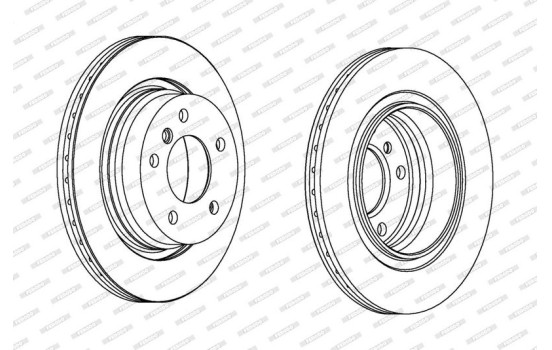 Brake Disc PREMIER DDF1073 Ferodo, Image 2