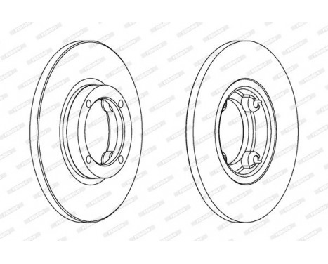 Brake Disc PREMIER DDF1076 Ferodo