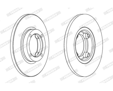 Brake Disc PREMIER DDF1076C Ferodo