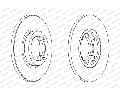 Brake Disc PREMIER DDF1076C Ferodo