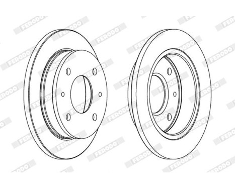 Brake Disc PREMIER DDF1077 Ferodo, Image 2