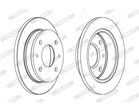 Brake Disc PREMIER DDF1077 Ferodo, Image 2