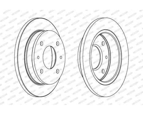 Brake Disc PREMIER DDF1077 Ferodo, Image 2