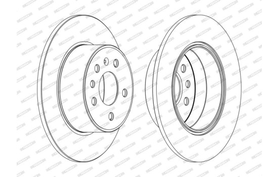 Brake Disc PREMIER DDF1083C Ferodo